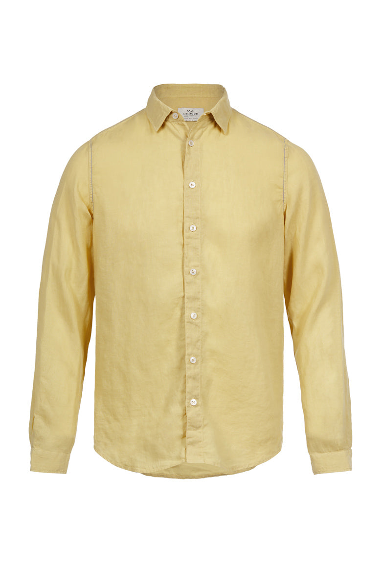 Mr Linen Shirt Mustard