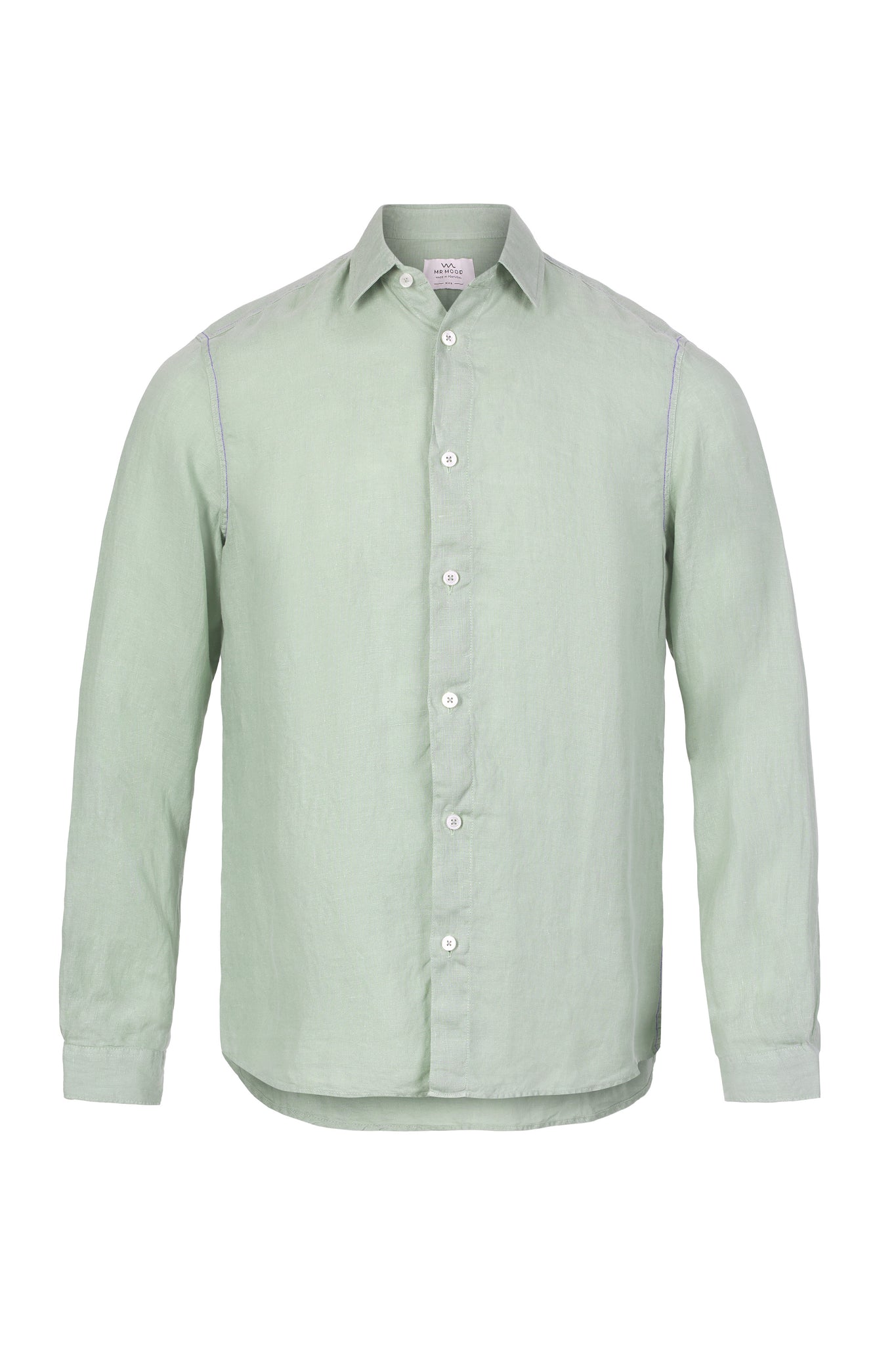 Mr Linen Shirt Seagrass