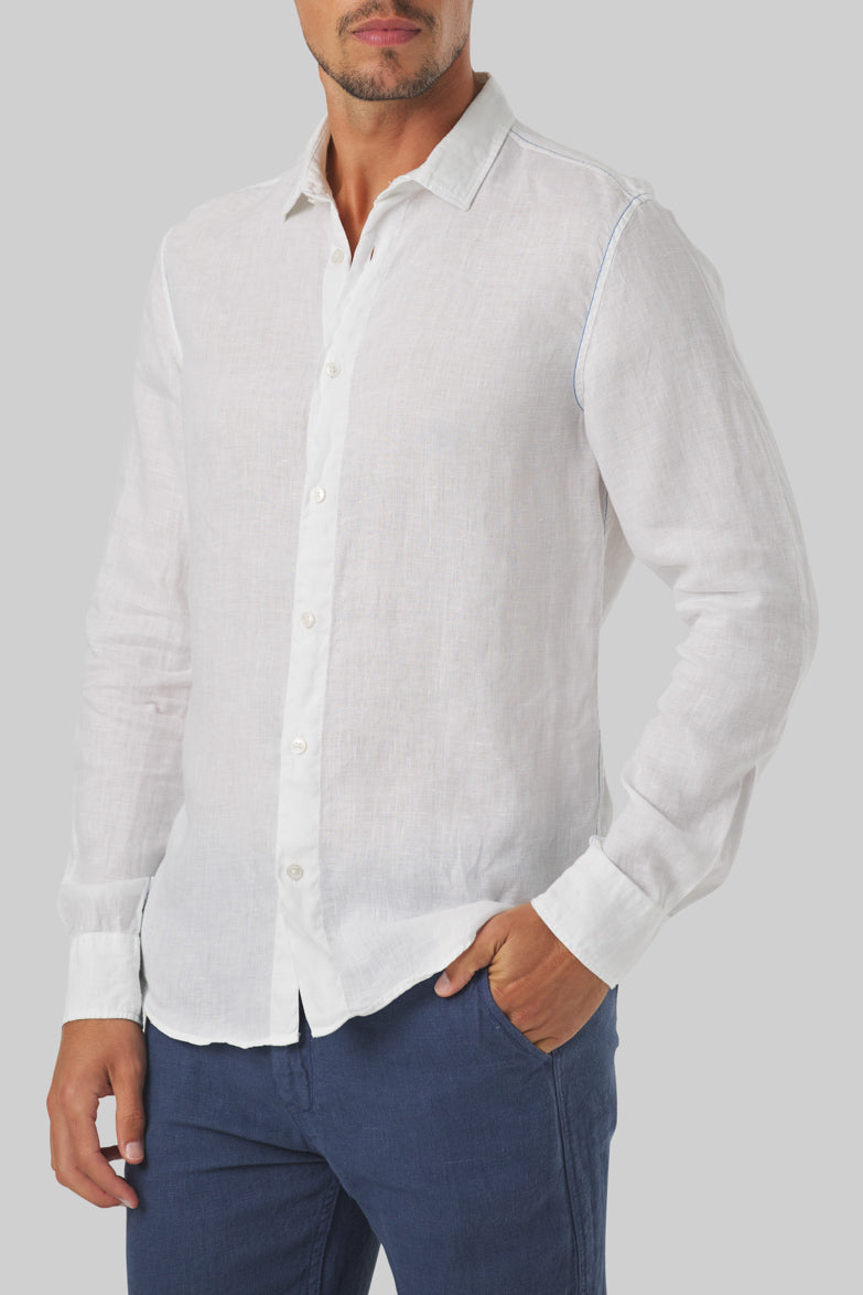Mr Linen Shirt White