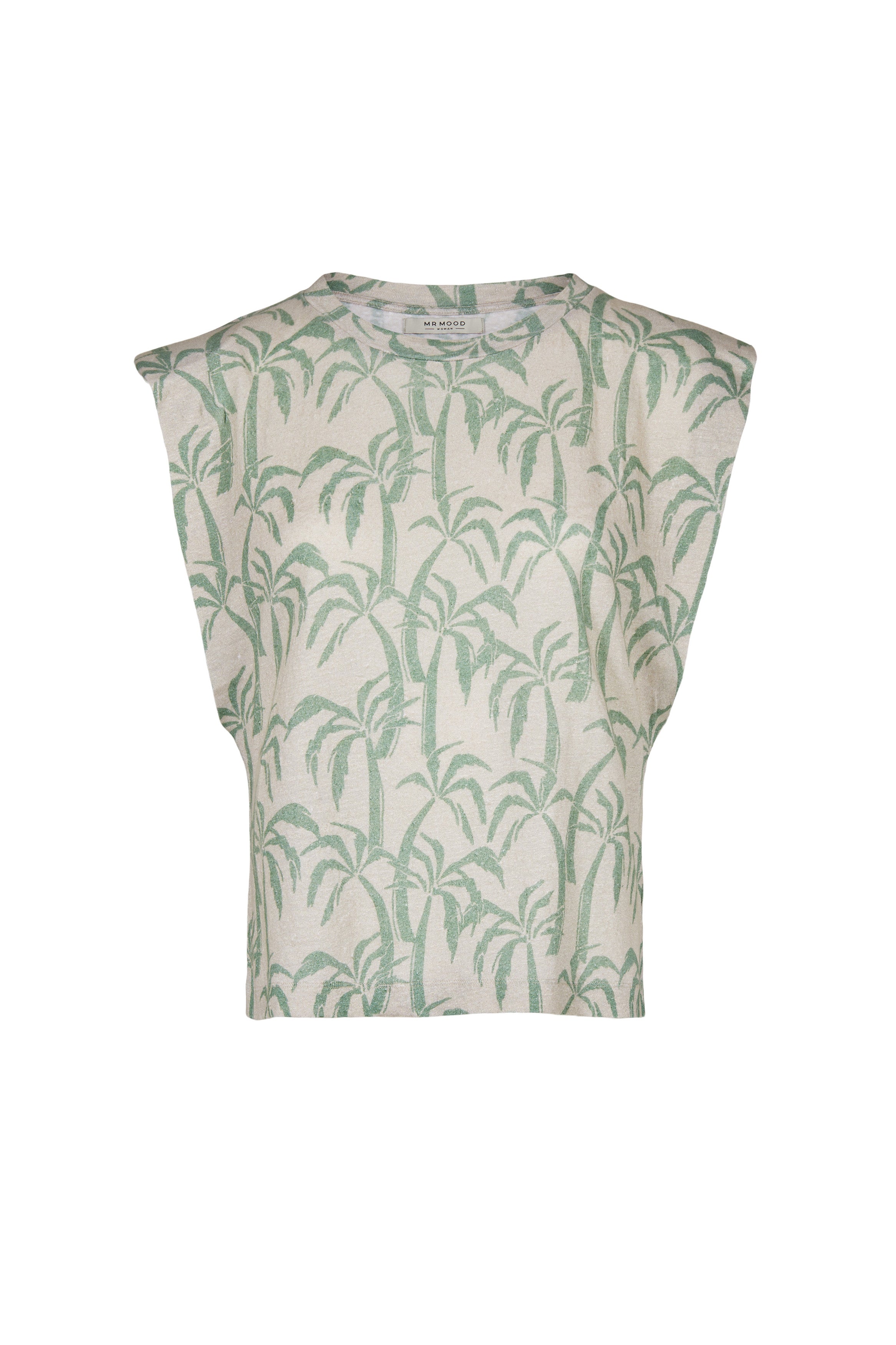 Mrs Zag T-Shirt Green Palm Tree