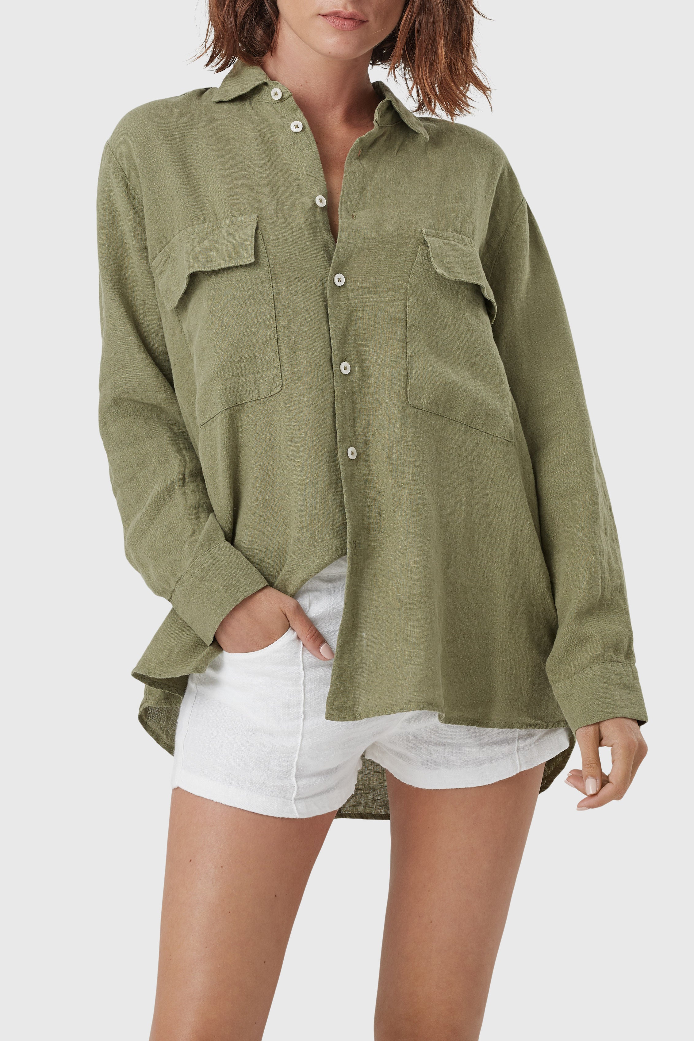 Mrs Karma Shirt Militar Green