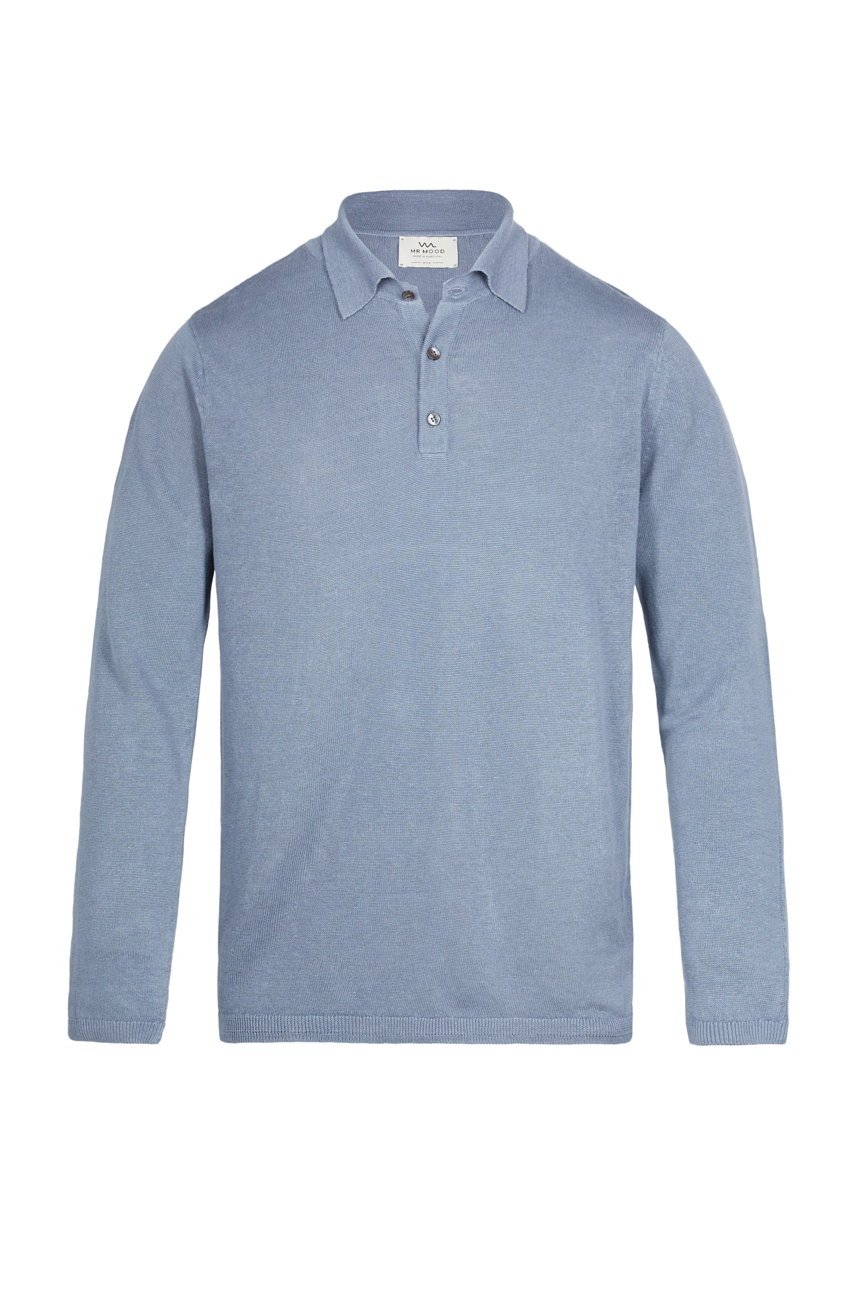 Mr Comporta LSleeve - Linen Polo Dry Blue