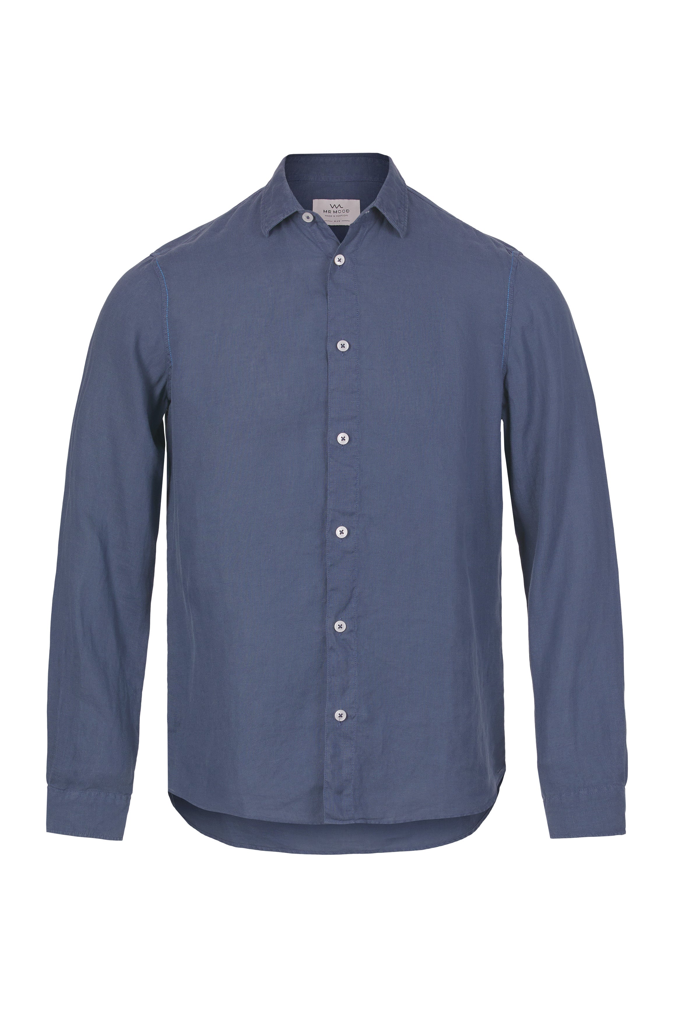 Mr Linen Shirt Blue