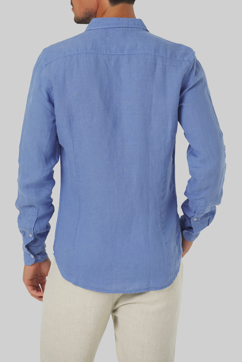 Mr Linen Shirt Dry Blue