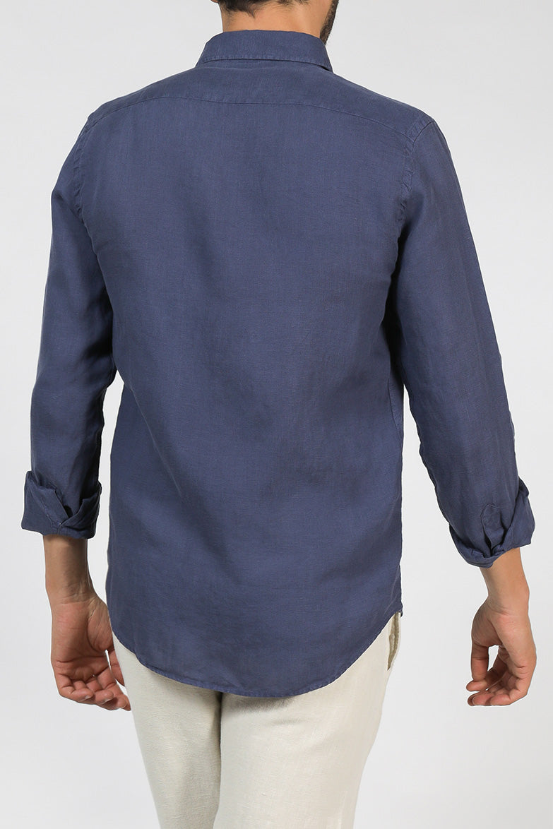 Mr Madrid - Linen shirt Blue